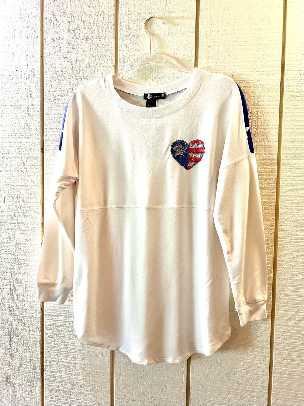 Long Sleeve Red, White and Blue Women’s top- 4th of July 🇺🇸